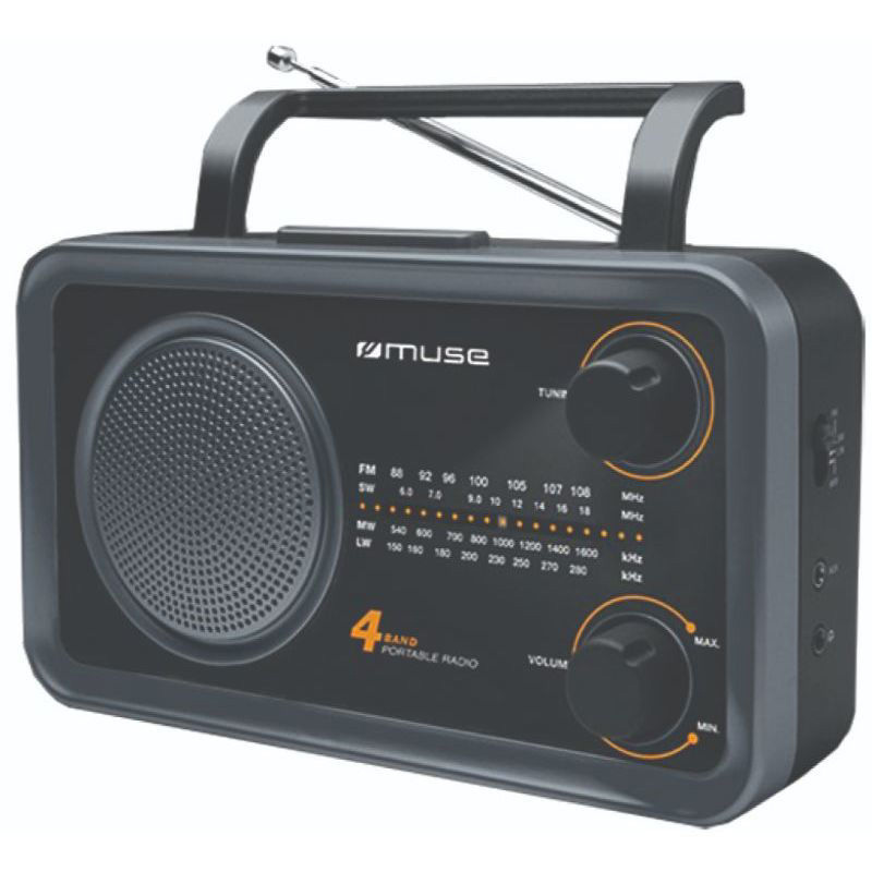 Radio M-06DS MUSE Battery-Power Analog Black