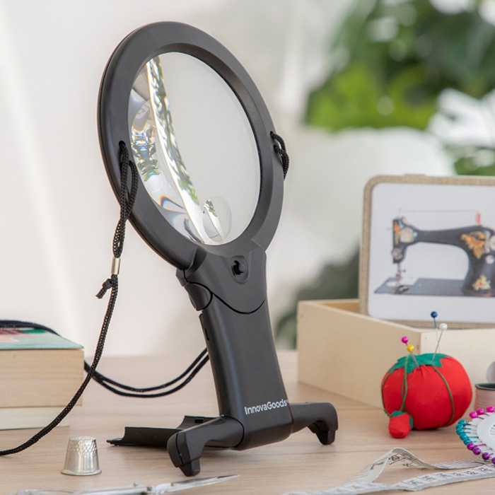 Hands-free magnifying glass with LED light Zooled Innovagoods
