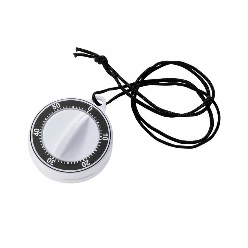 Magnetic plastic timer with string 6,5x3,5 cm
