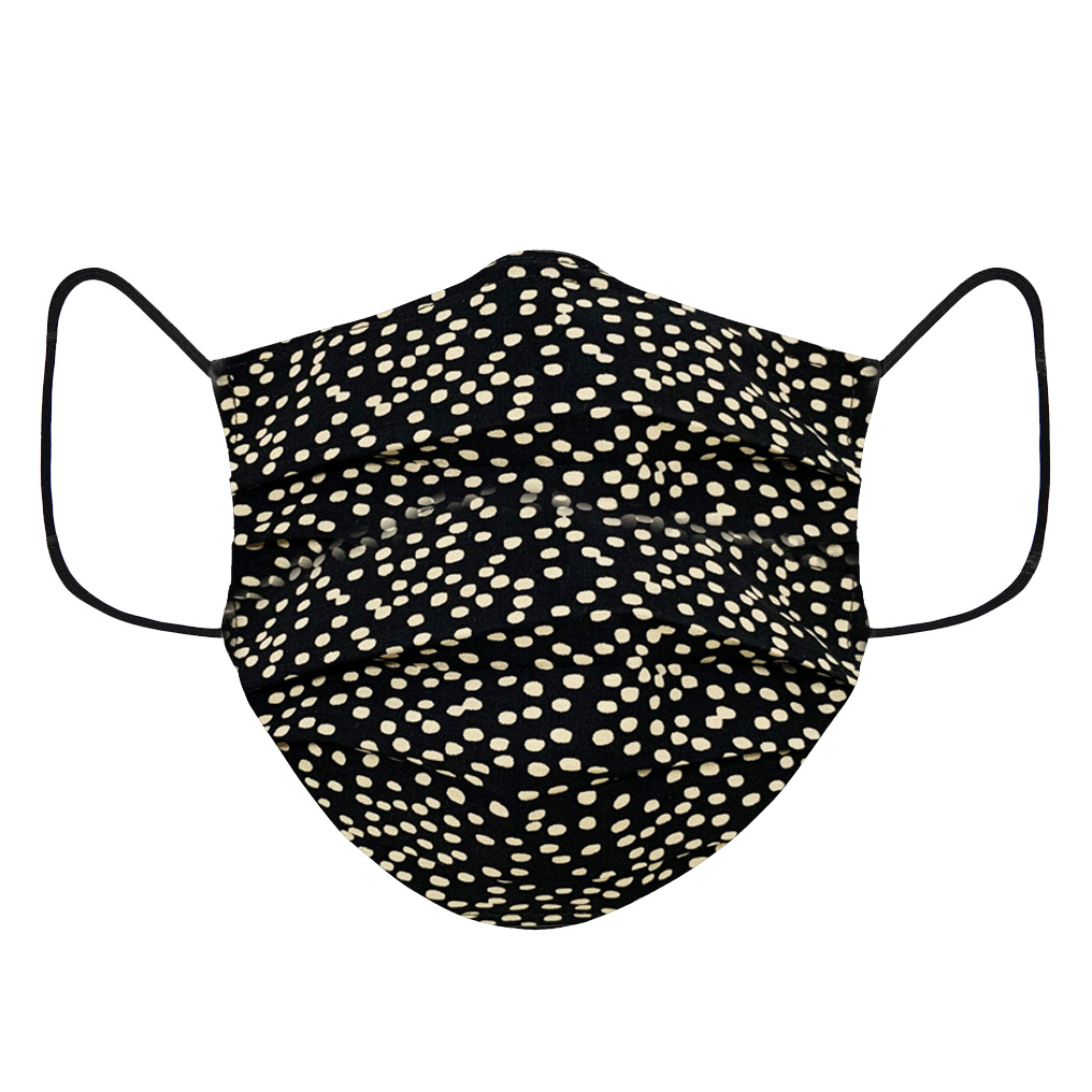 Protective face cover beige dots