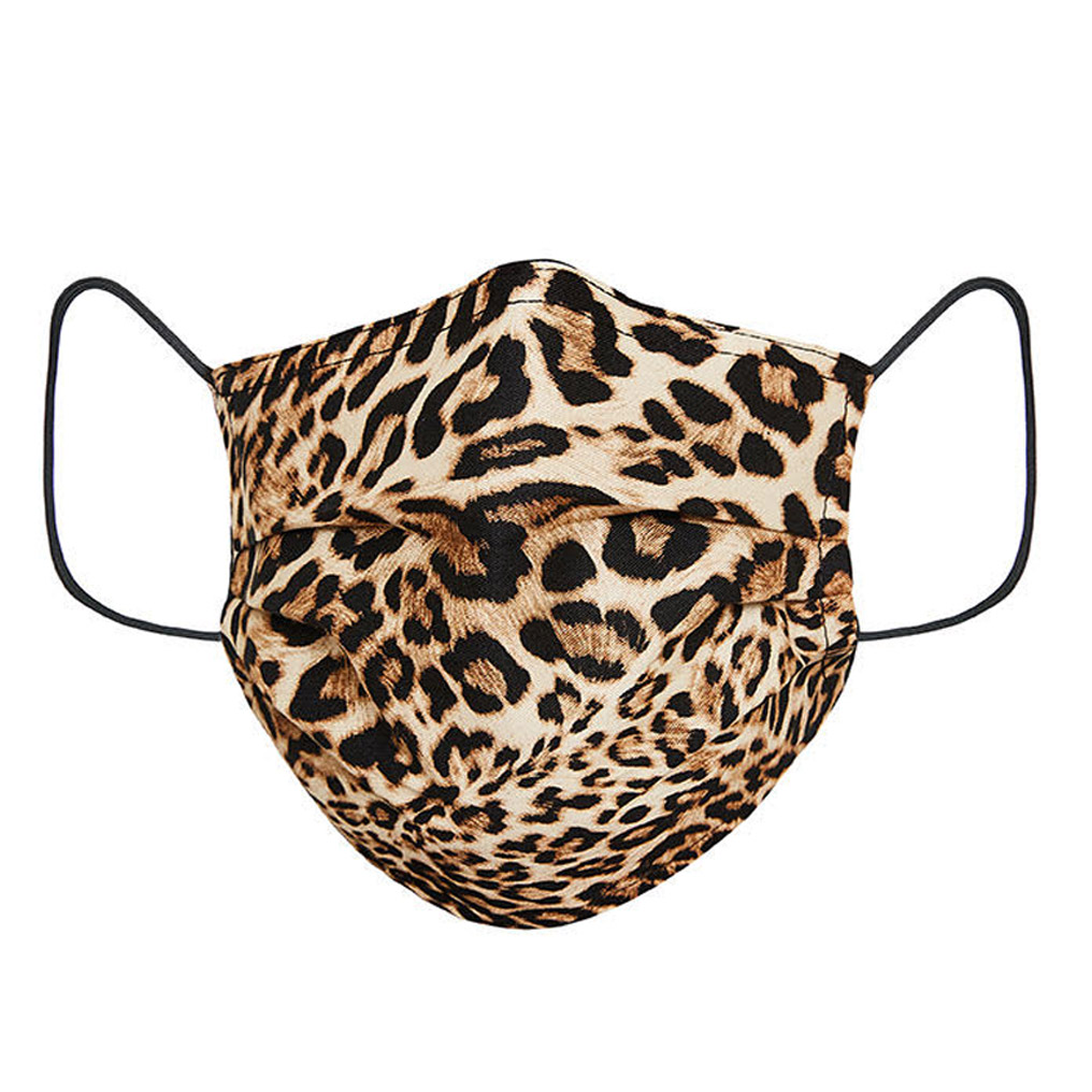 Protective face cover leopard