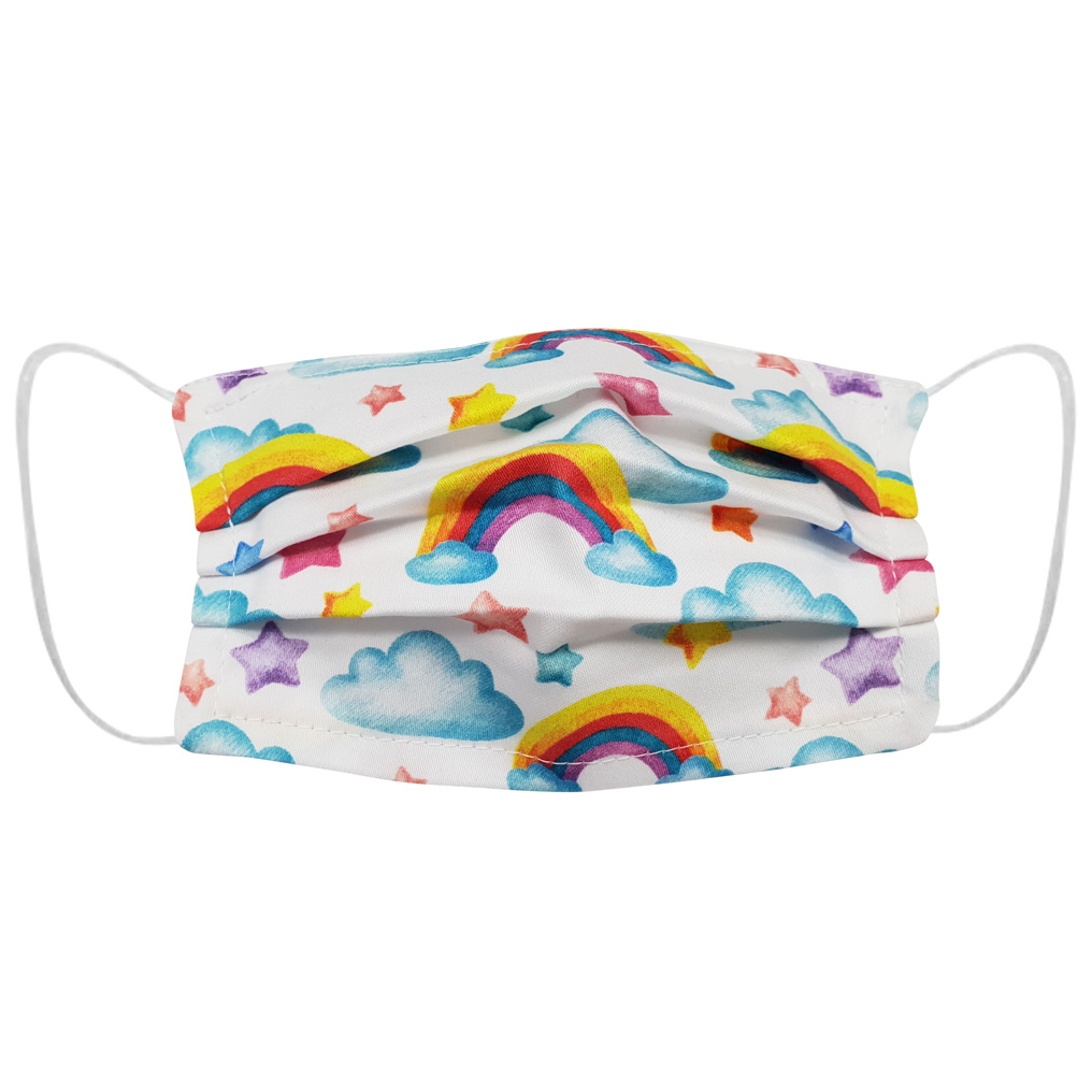 Protective face cover for children Rainbow