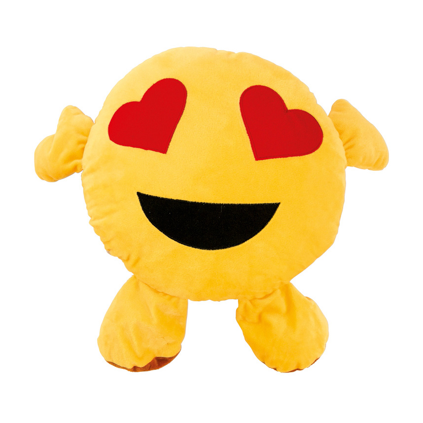 Μαξιλάρι Emoji 2 Καρδιές 44x9x36 εκ.