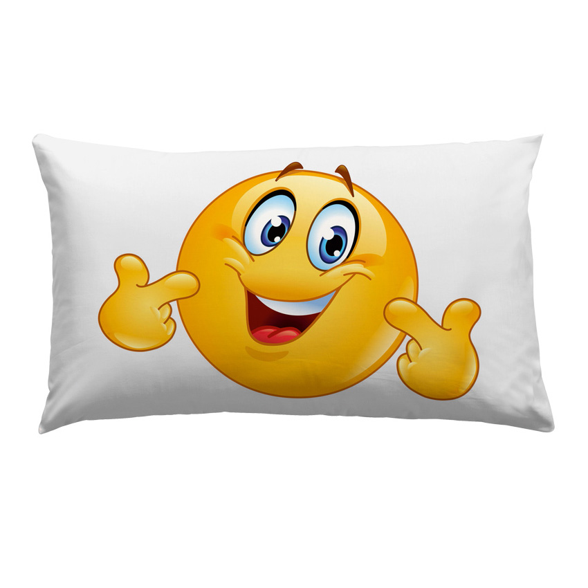 Pillow case Emoji Smiling 50x80 cm