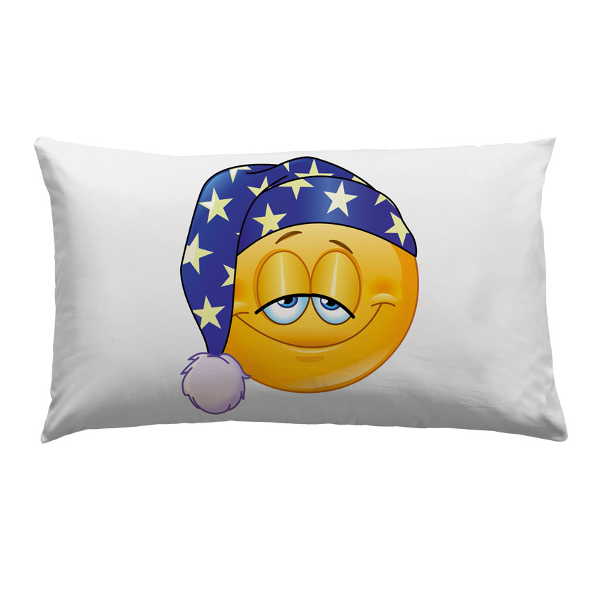 Pillow case Emoji Sleepy 50x80 cm
