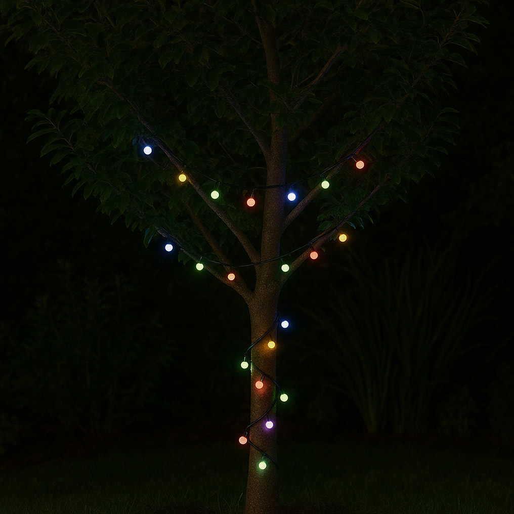 Φωτεινή αλυσίδα με 100 LED πολύχρωμα χρήση εξωτερικού χώρου 12 μ. + 3 μ. καλώδιο Kooper 5913632