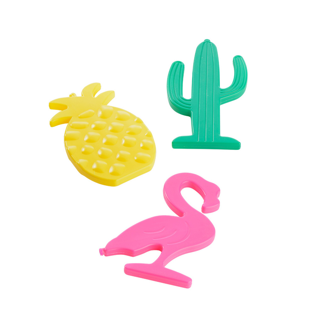 Ice packs Pineapple-Flamingo-Cactus 3 pcs