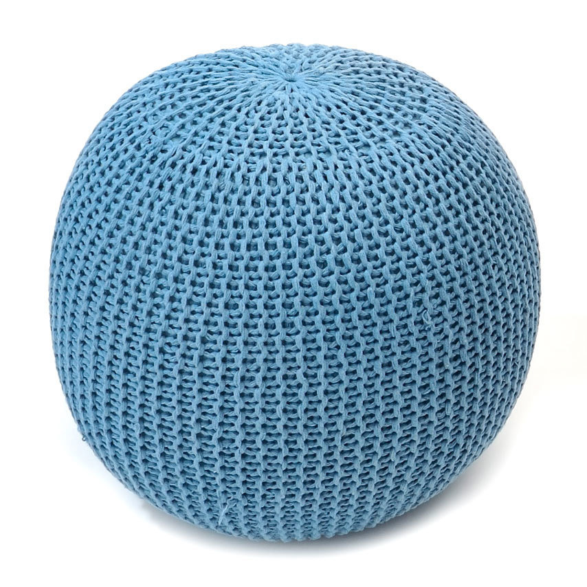 Pouf with filling Sphere blue 40x45 cm