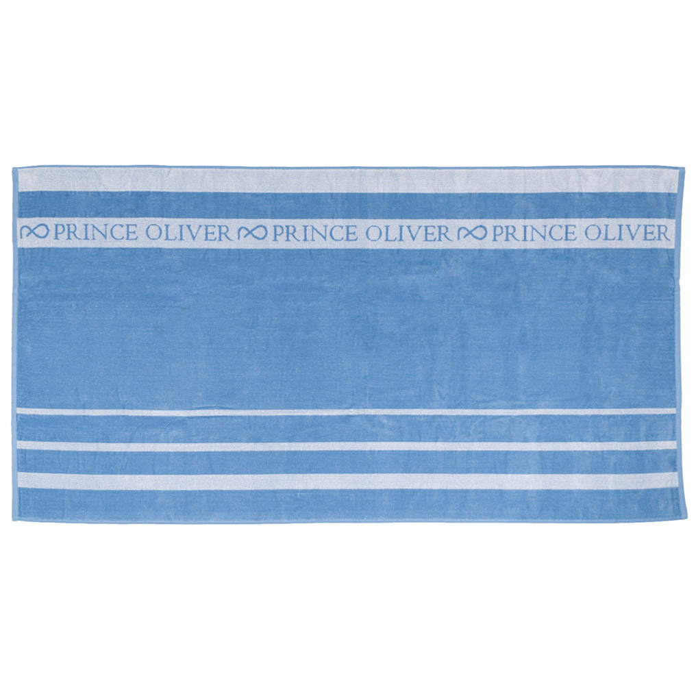 Beach towel Prince Oliver light blue stripes 85x160 cm