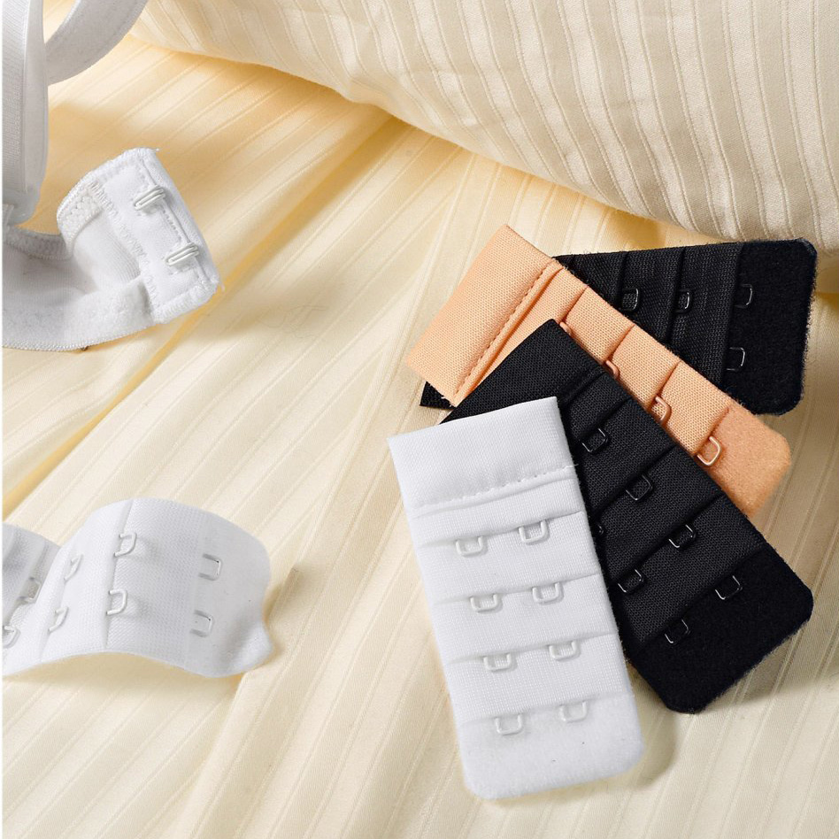 Bra extender set white-black-beige 5 pcs