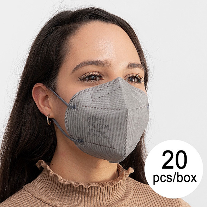 Protective respirator mask FFP2 NR JS MY-001 Grey 20 pcs