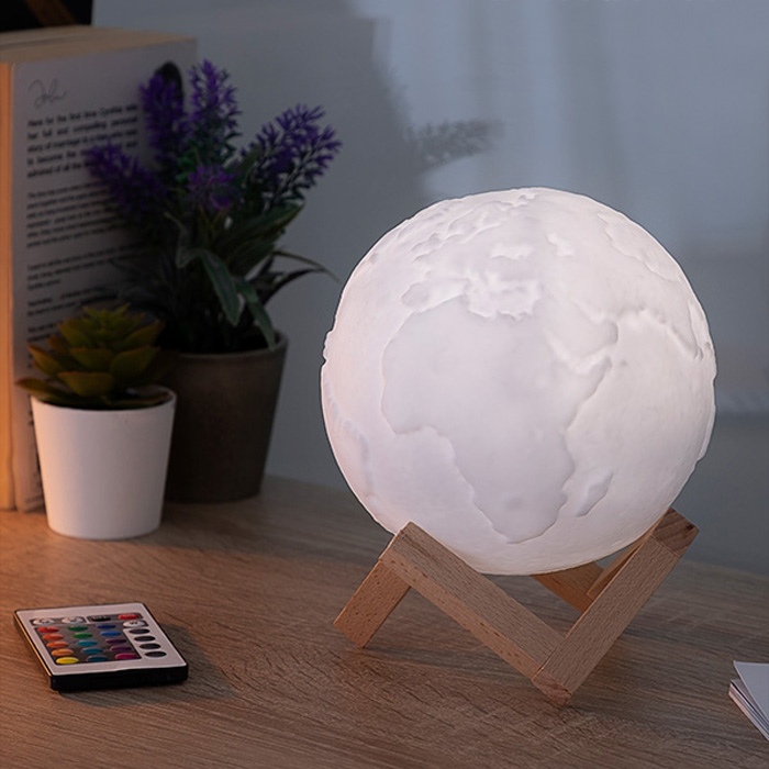 Rechargeable planet Earth LED lamp Worldy InnovaGoods