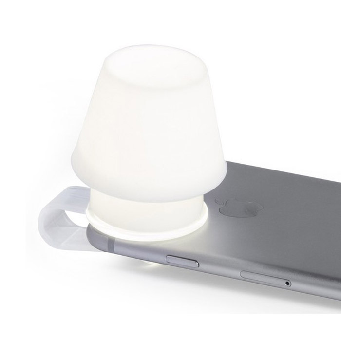 Lamp-shaped smartphone light accessory