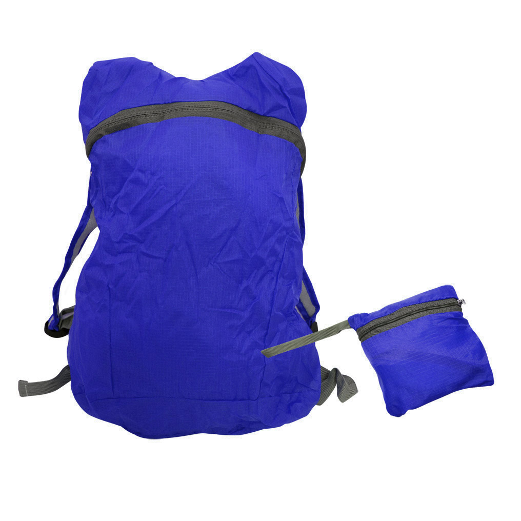 Folding sport backpack blue