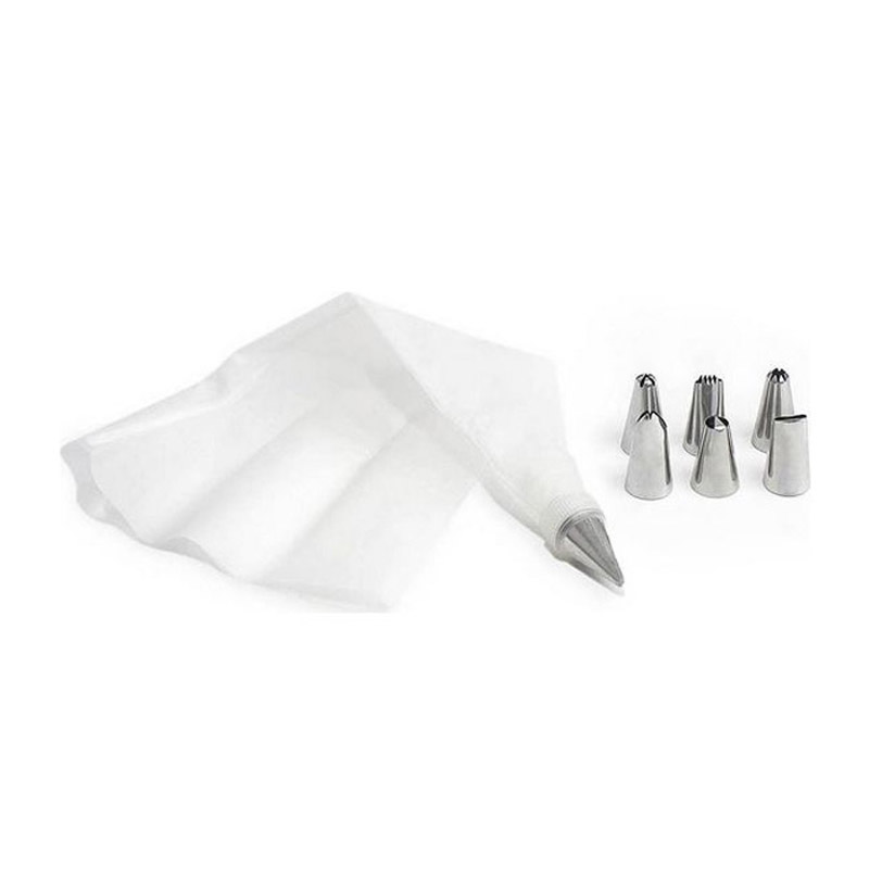 Icing bag with 7 tips