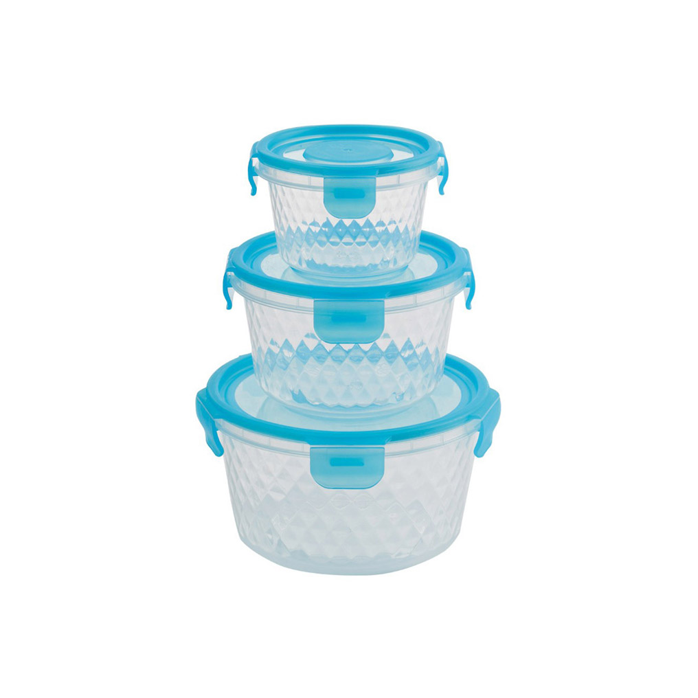 Round storage containers set of 3