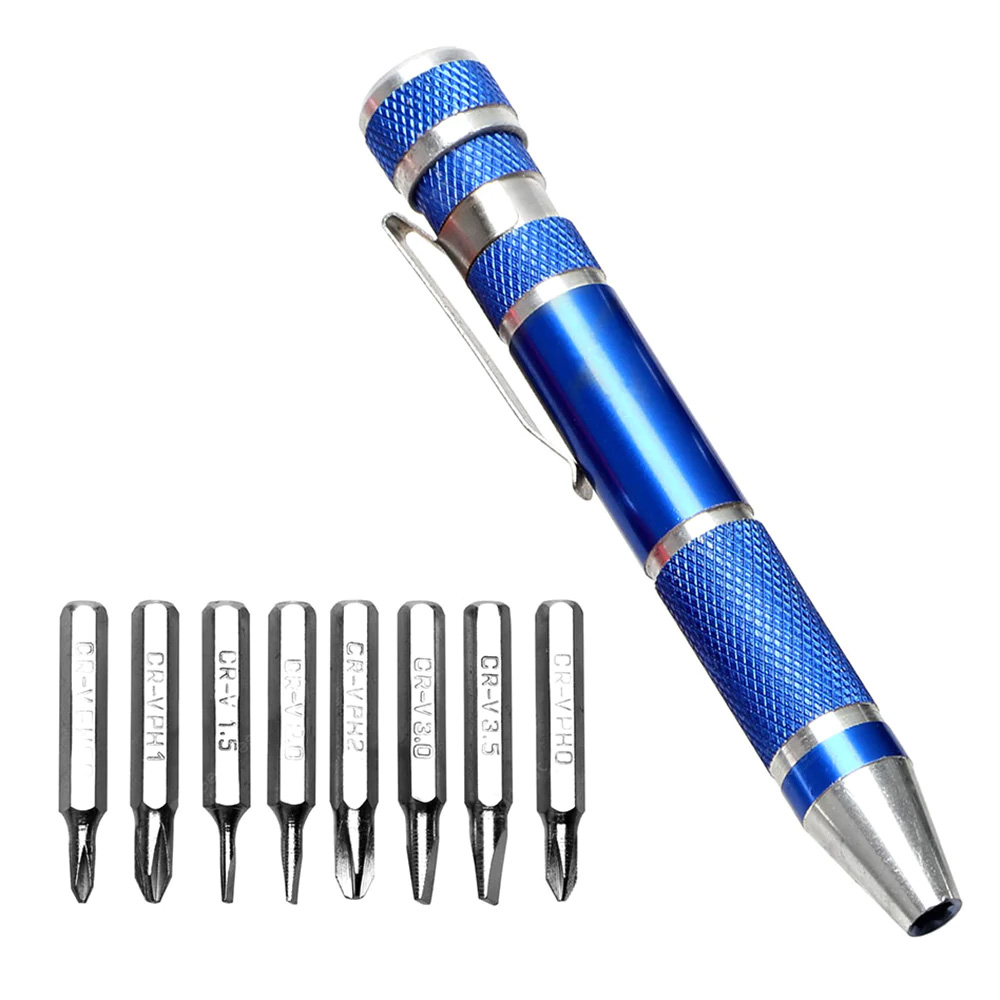 8 in 1 precision pocket screwdriver set