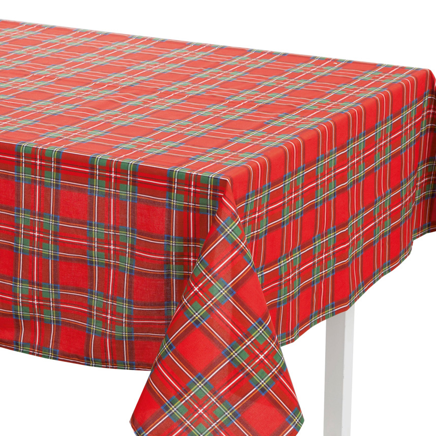 Tartan tablecloth