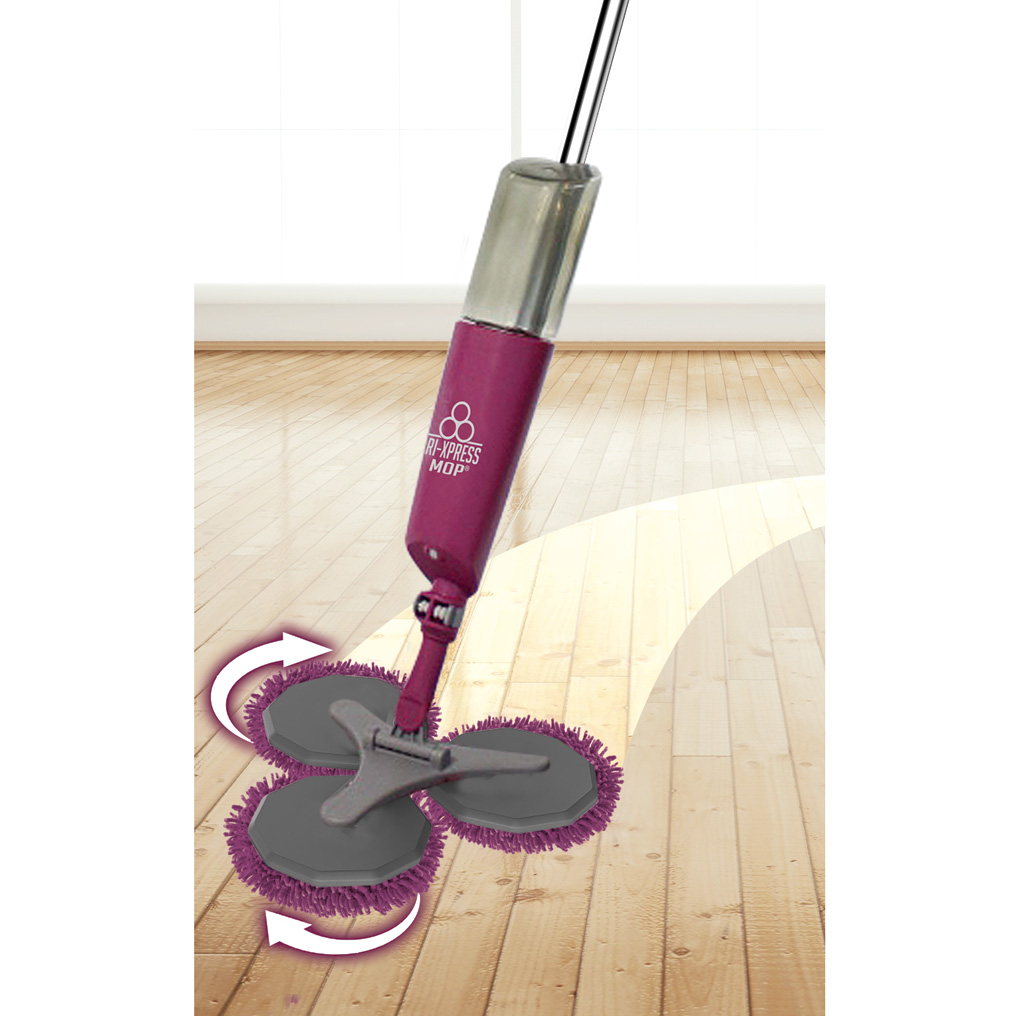 TRI-Xpress Mop 120 cm with 3 swivel heads
