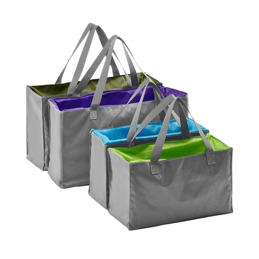 PVC shopping bags set of 4 pcs