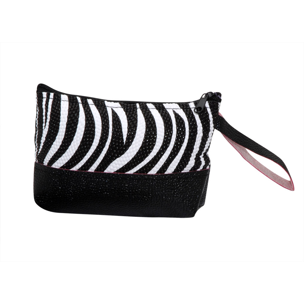 Vanity case black / white 15x9x3,5 cm