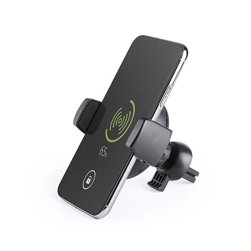 Wireless charger support for car for smartphone black 146135