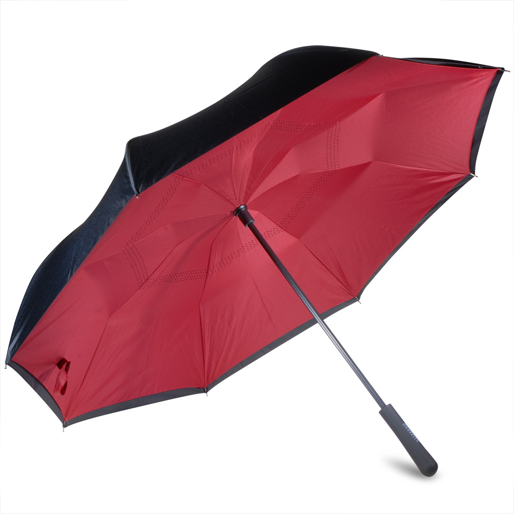 WonderDry Umbrella black red