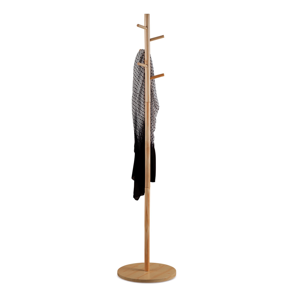 Wooden coat rack 175 cm